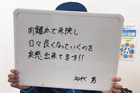【肉離れ】H様（30代男性）